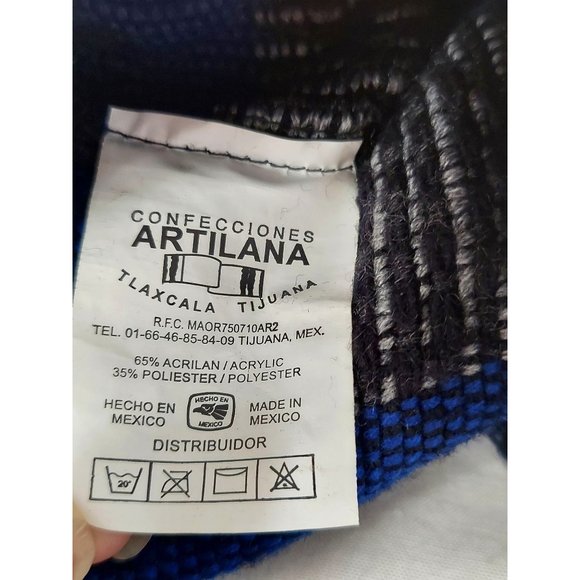 Confecciones Artilana Mini Backpack Handbag Blue Black Baja Boho Beach Purse Bag - Picture 7 of 7